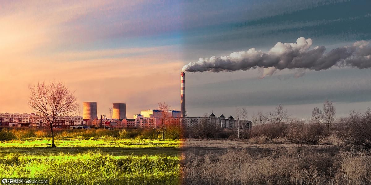 环境保护污染烟囱图片