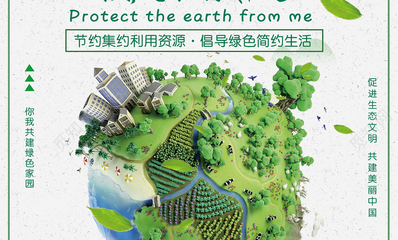 6月5号世界环境日保护环境宣传海报